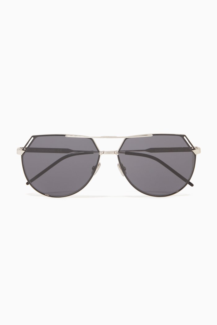 

DIORRIDING Aviator Sunglasses in Metal, Black