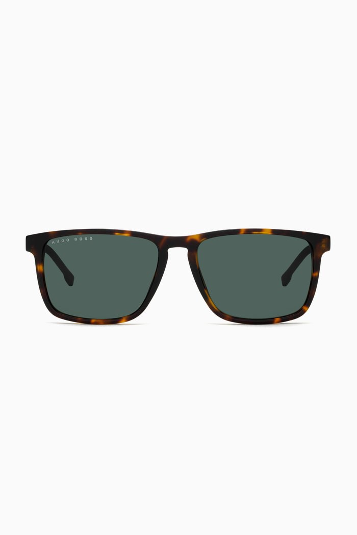 

Rectangle Sunglasses in Havana Acetate, Brown