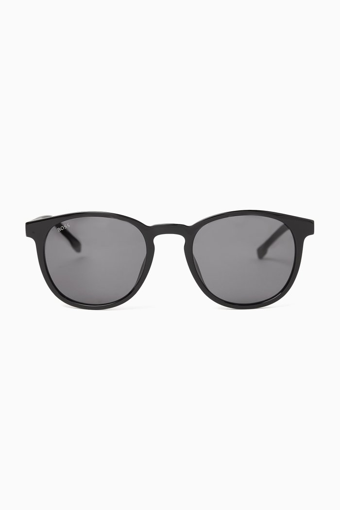 

Round Sunglasses in Acetate, Black