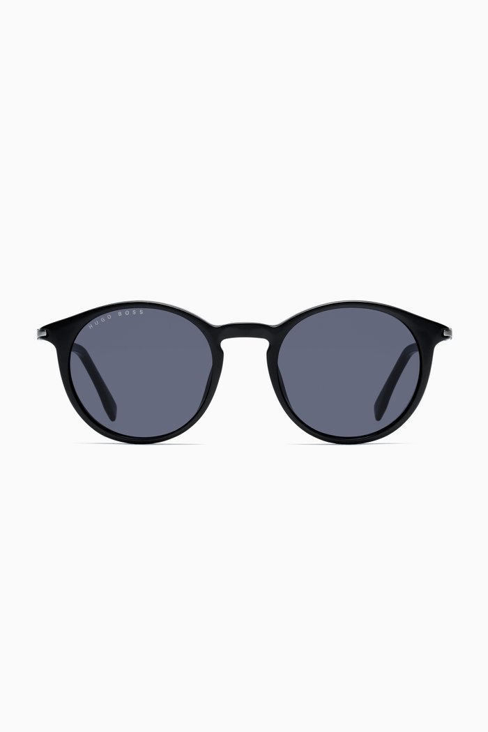 

Round Sunglasses in Optyl®, Black