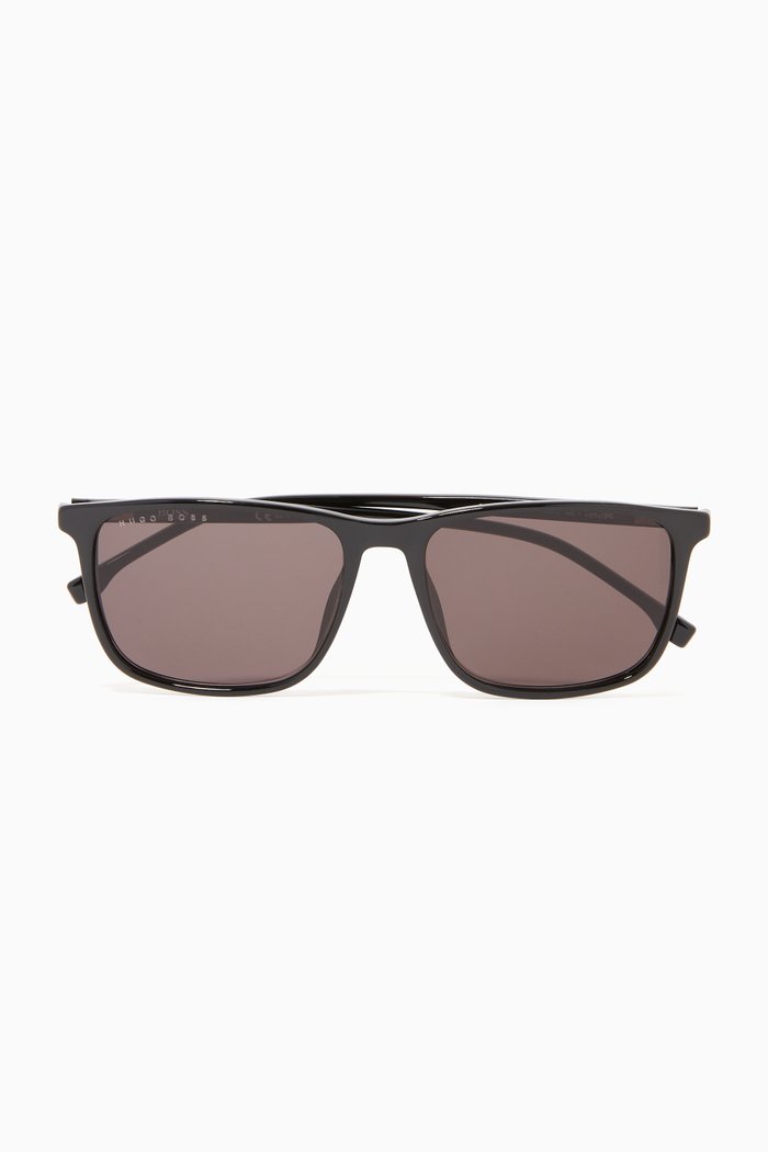 

Rectangle Sunglasses in Optyl®, Black