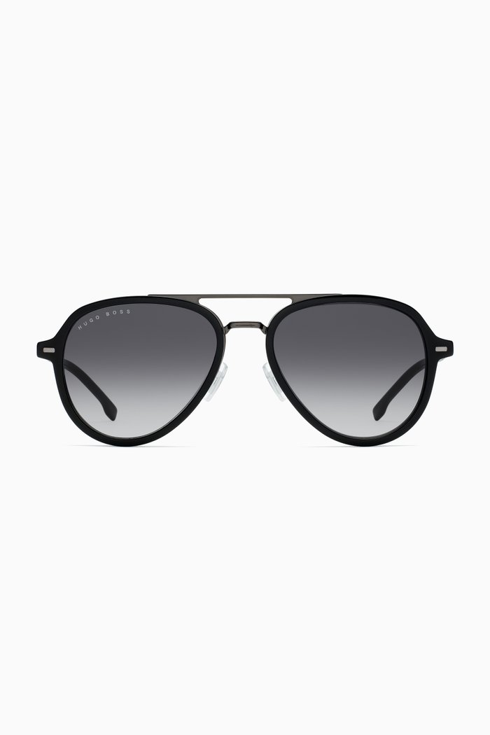 

Aviator Sunglasses in Acetate & Titanium, Black