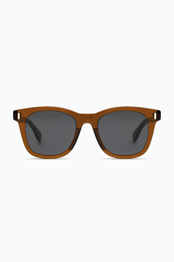 Square Sunglasses in Acetate, Brown