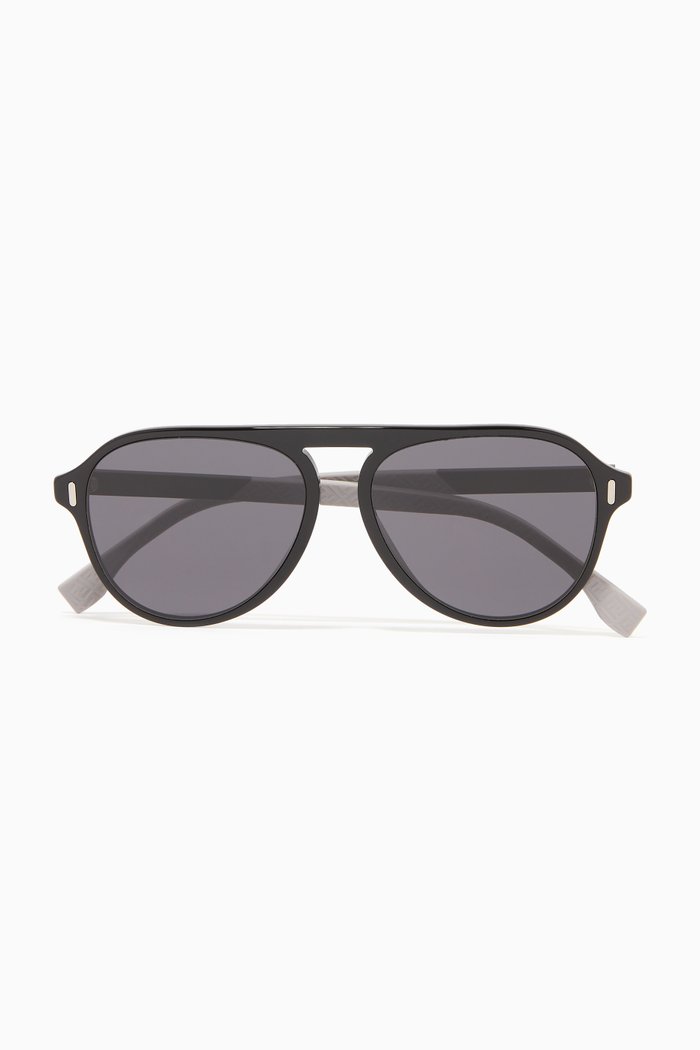 

Navigator Sunglasses in Acetate, Black