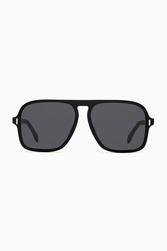 

Navigator Sunglasses in Acetate, Black