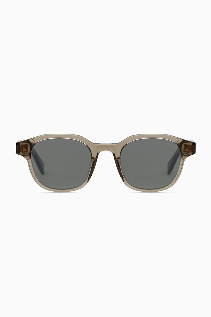 

Square Mirror Sunglasses in Acetate, Brown