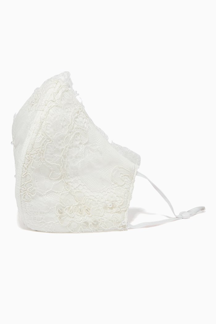 

Paper Daisy Face Mask, White