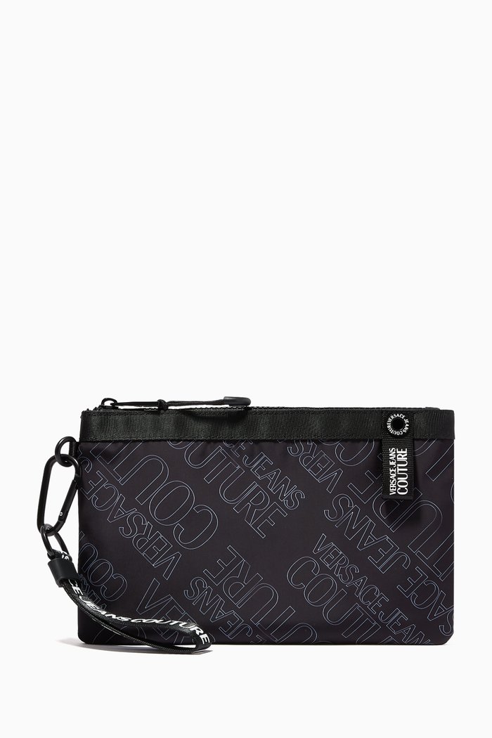 

Pouch in Logomania Nylon, Black
