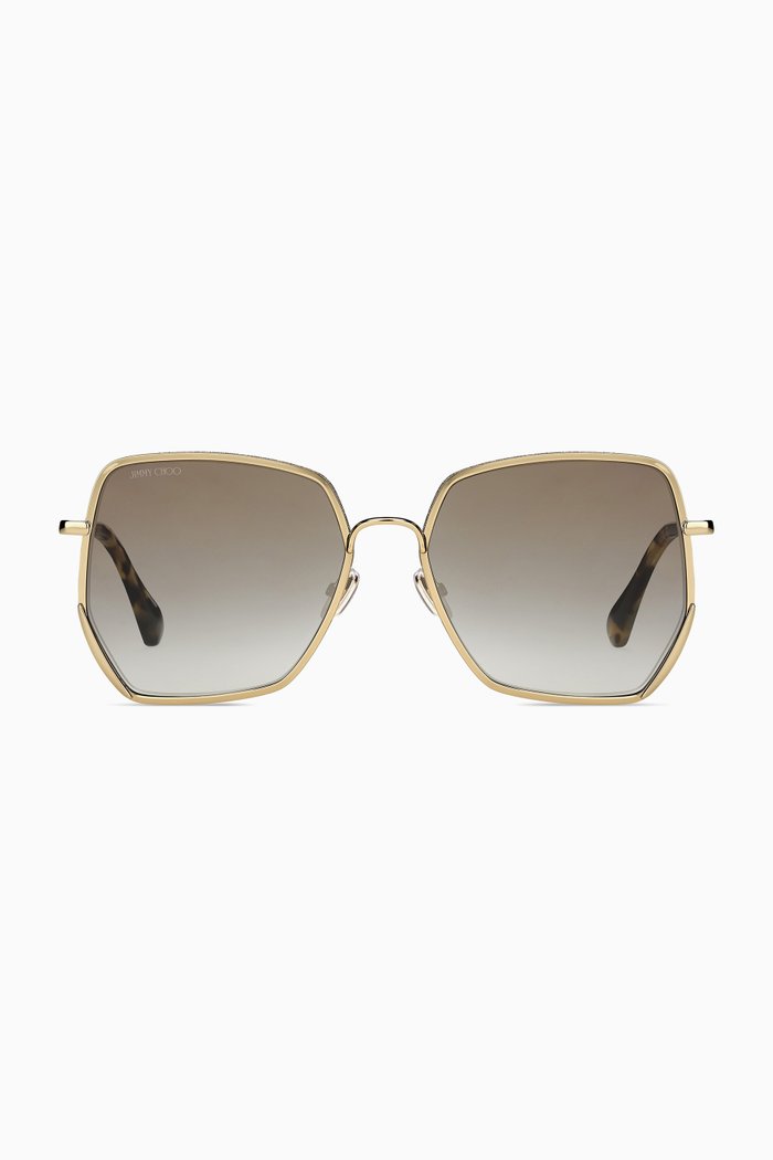 

Aline Square Sunglasses, Neutral