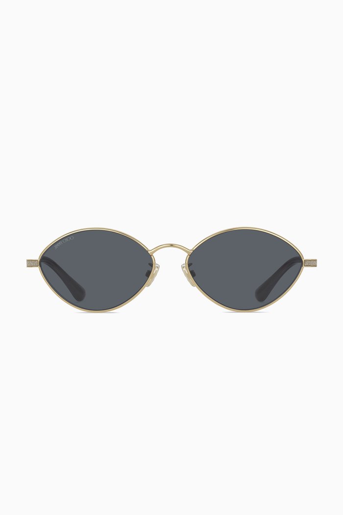 Sonny Oval Sunglasses, Black