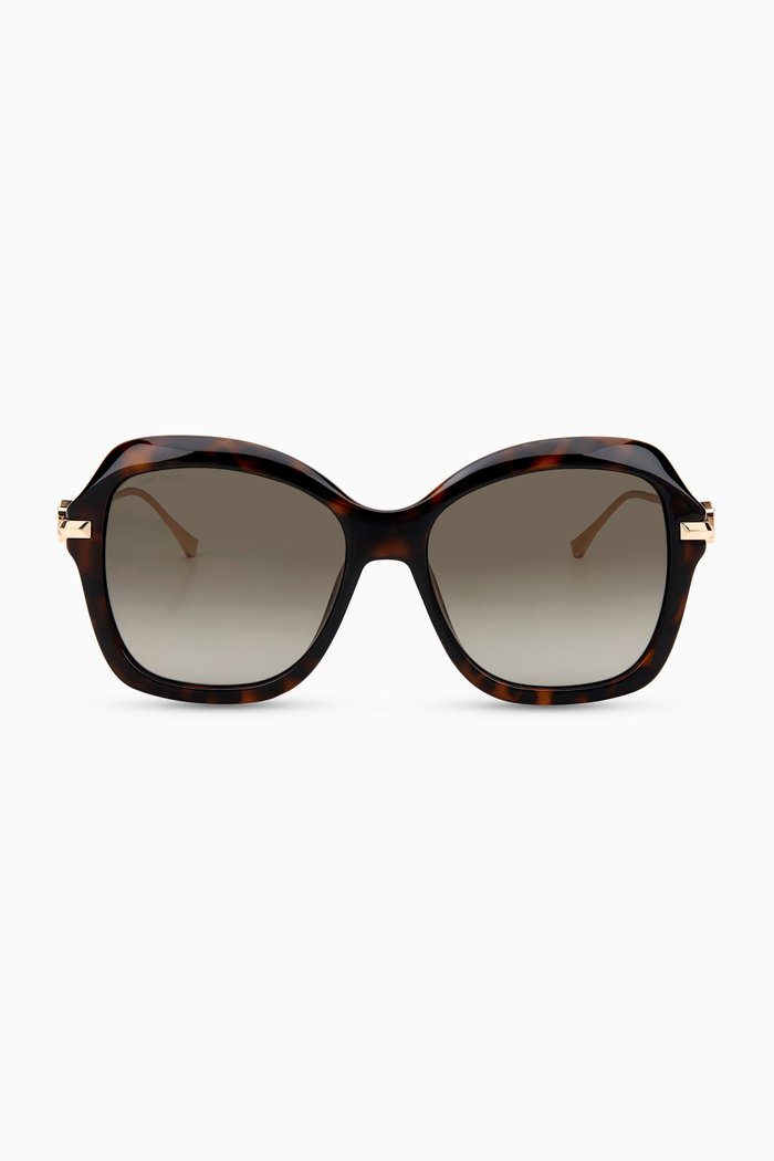 

Tessy Square Sunglasses, Brown
