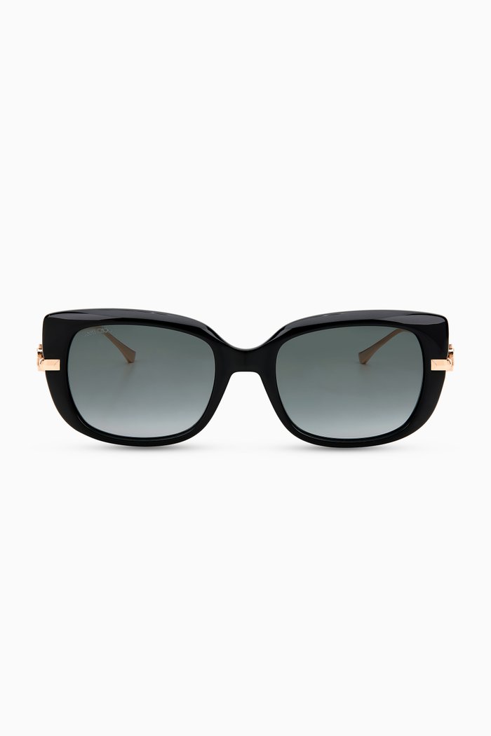 

Orla Square Sunglasses, Black