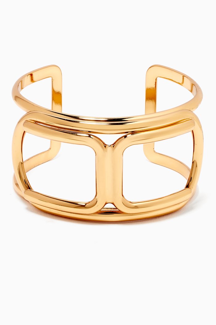 

Logo Torque Bracelet, Gold