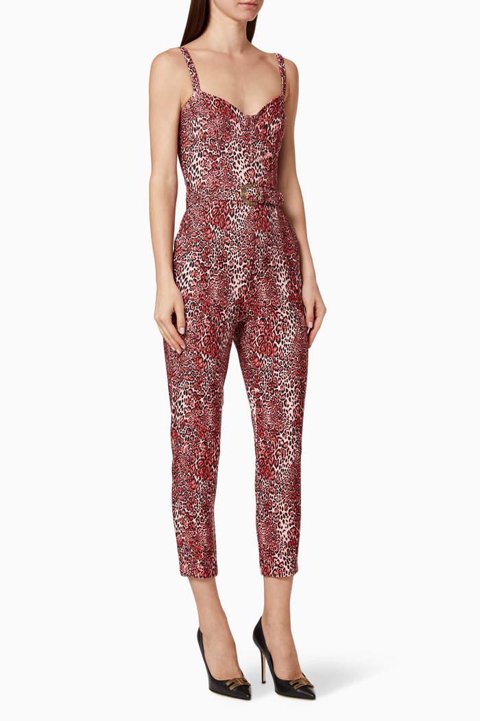 

Animalier Crêpe Jumpsuit, Pink