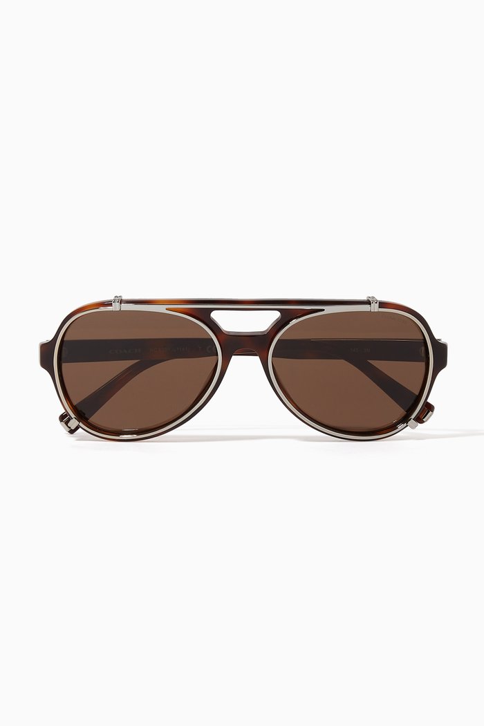 

Pilot Sunglasses, Black