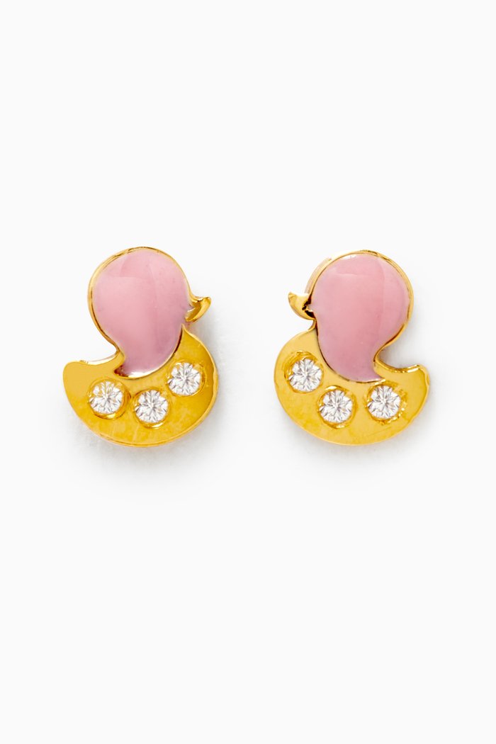 

Duck Diamond Stud Earrings in 18kt Yellow Gold
