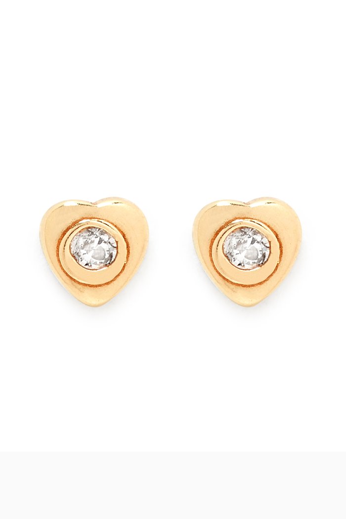 

Heart Diamond Stud Earrings in 18kt Yellow Gold