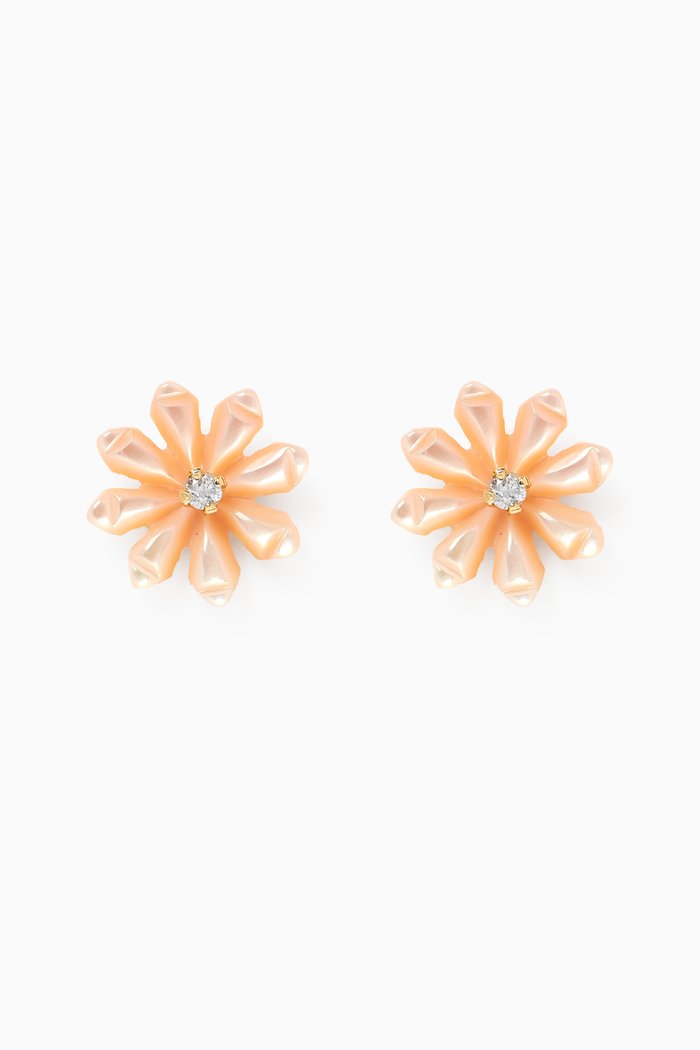 

Floral Diamond Stud Earrings in 18kt Yellow Gold