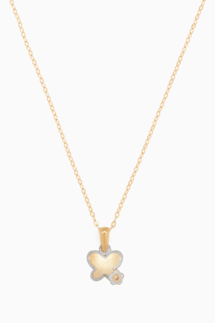 

Butterfly 3D Diamond Pendant in 18kt Gold