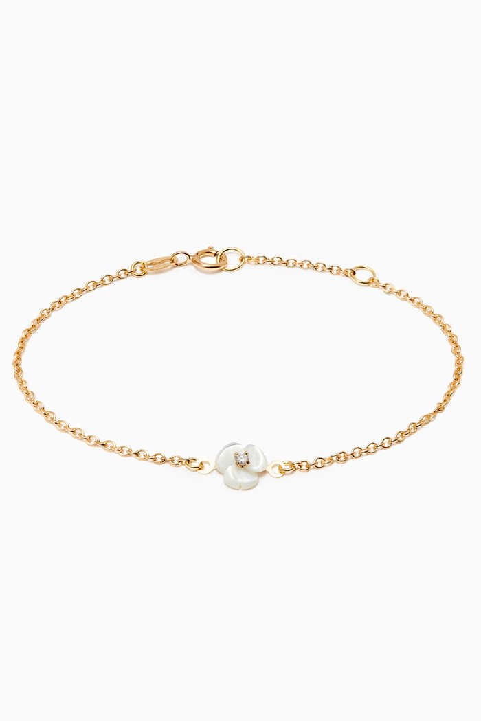 

Floral Diamond Bracelet in 18kt Yellow Gold