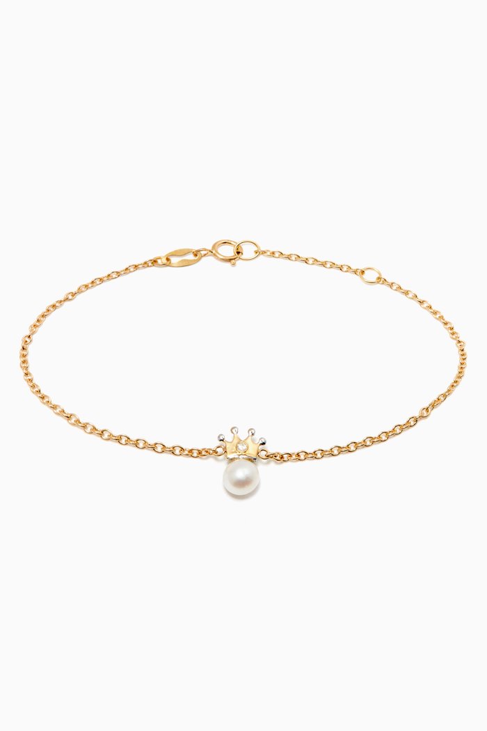 

My Princess Pearl Diamond Bracelet in 18kt Yellow Gold