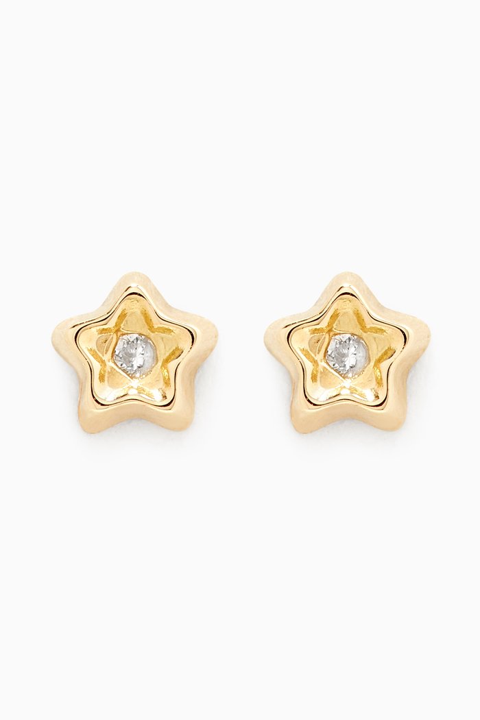 

Star Diamond Stud Earrings in 18kt Yellow Gold