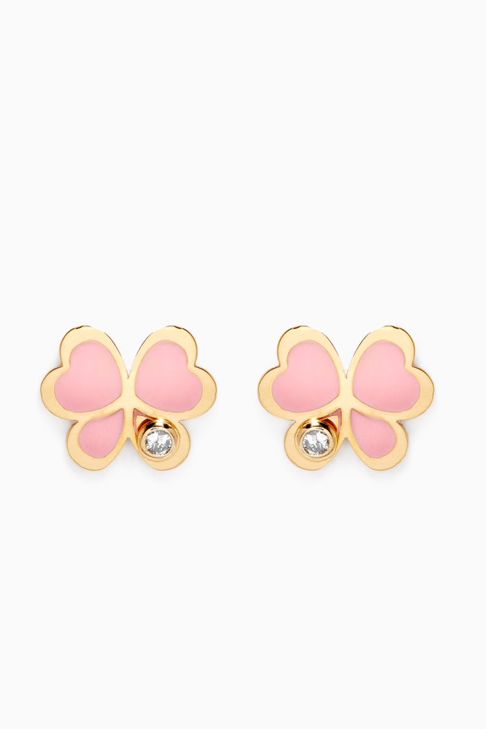 

Butterfly Diamond Stud Earrings in 18kt Yellow Gold