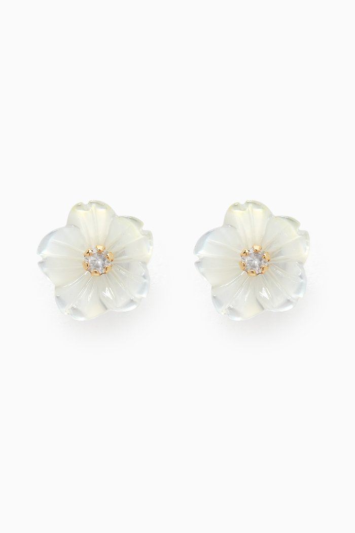

Floral Diamond Stud Earrings in 18kt Yellow Gold