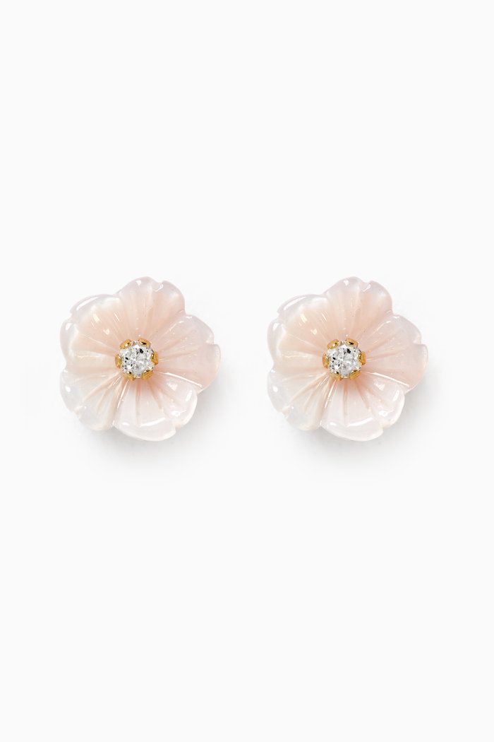 

Floral Diamond Stud Earrings in 18kt Yellow Gold