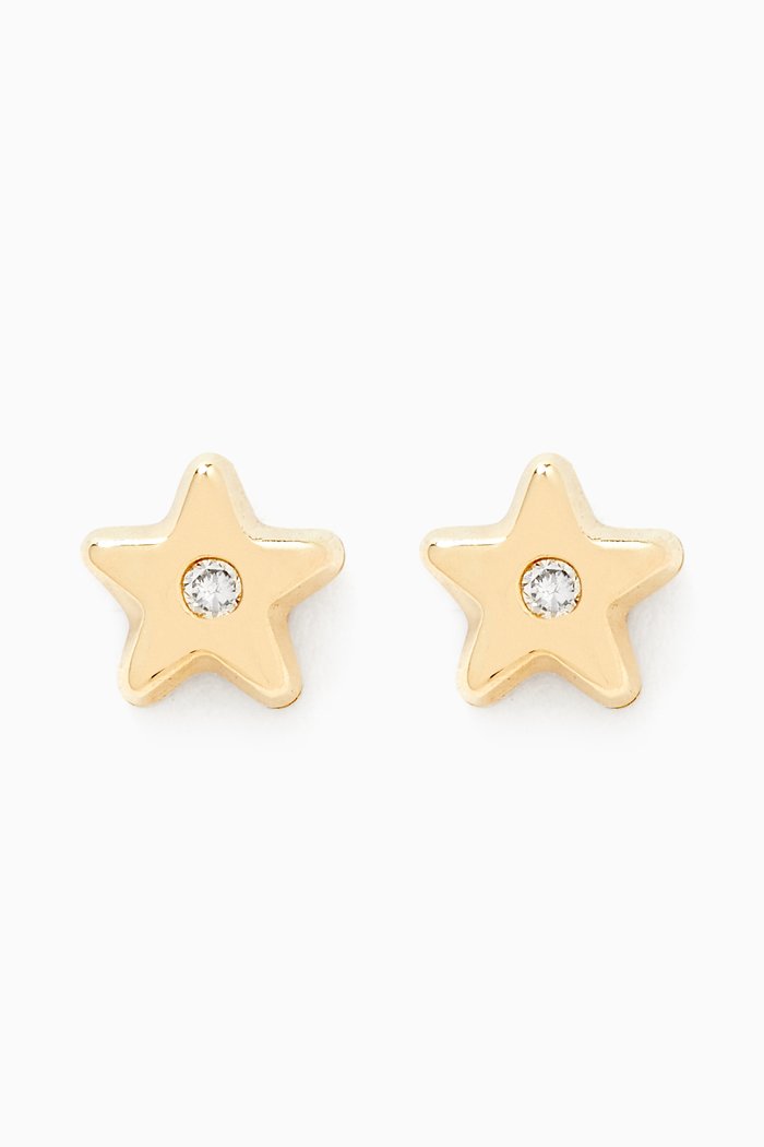 

Star Diamond Stud Earrings in 18kt Yellow Gold
