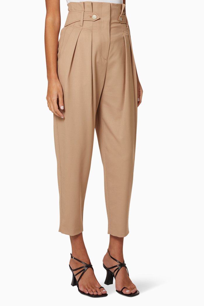 

Chiqui Virgin Wool Pants, Neutral