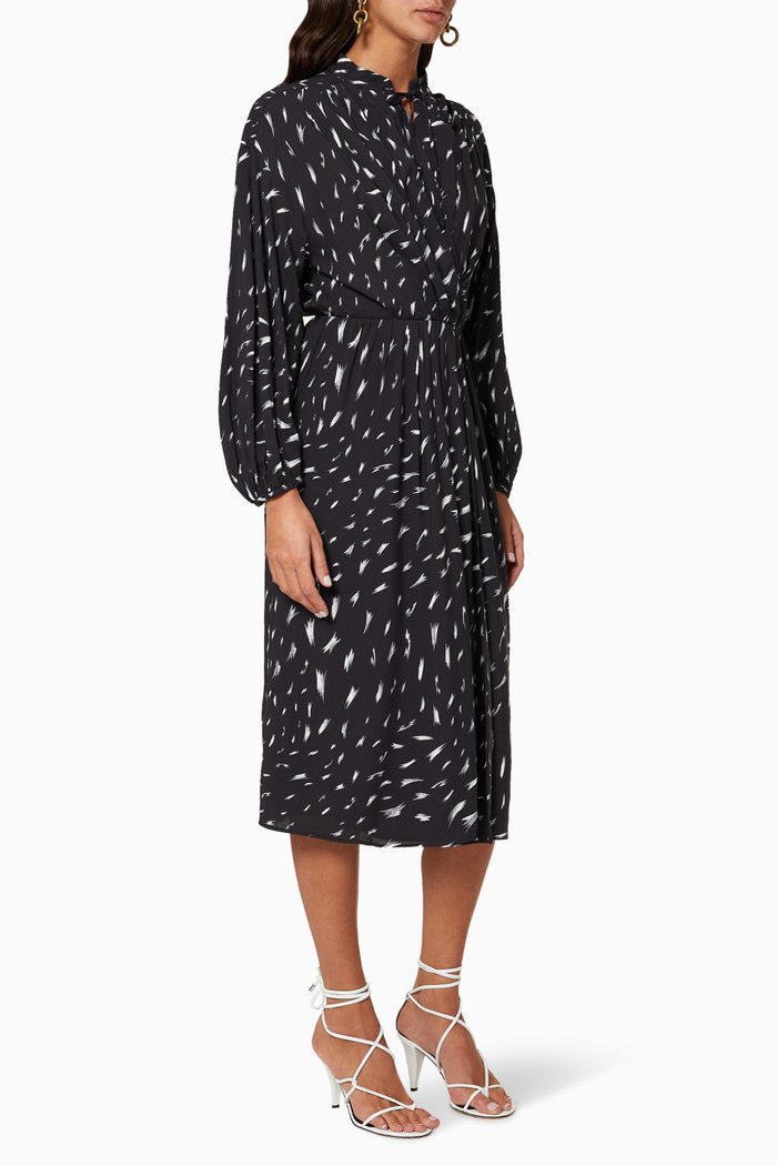 

Aty Viscose Midi Dress, Black