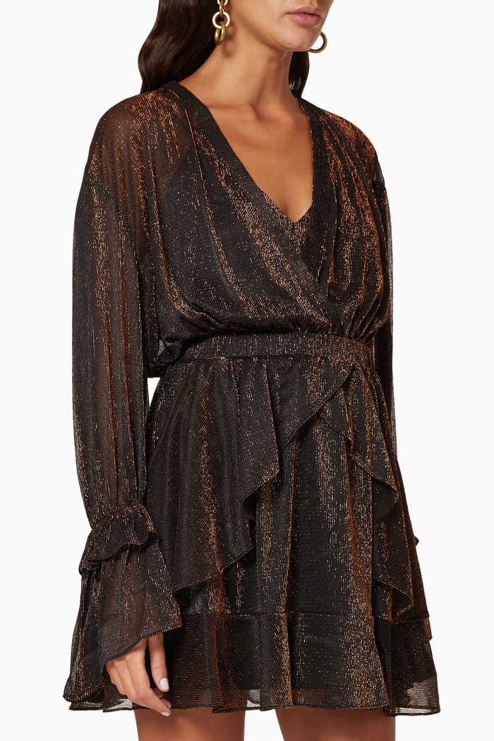

Rolianad Metallic Dress, Gold