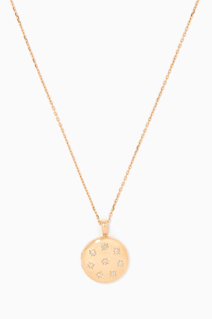 

Constellation Locket Necklace in 18kt Yellow Gold