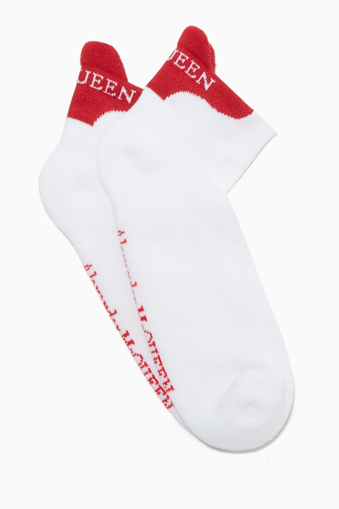 

Logo Pull Tab Socks in Cotton-blend Knit, Multicolour