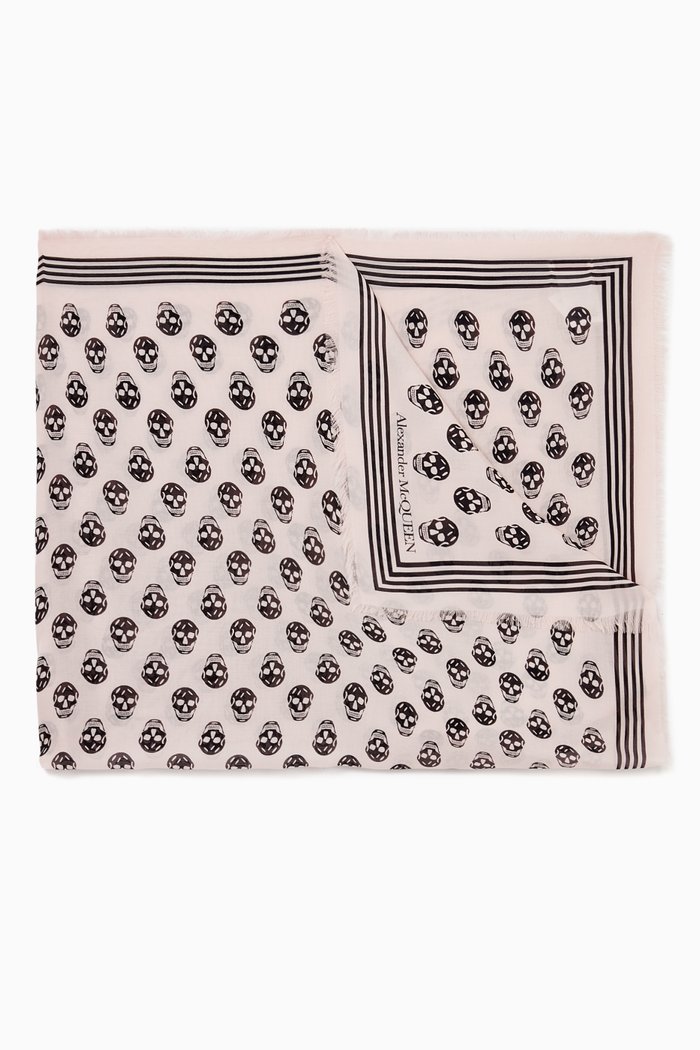 

Biker Skull Scarf in Modal, Purple