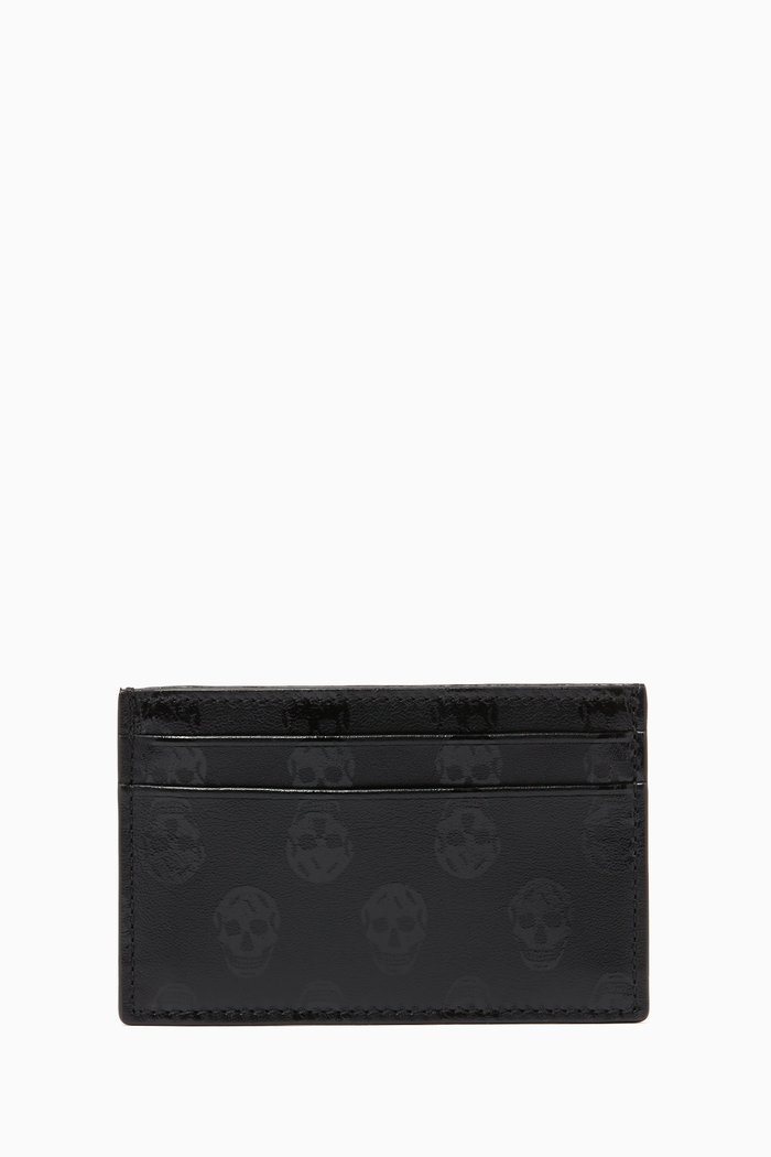 

Skull Card Holder in Leather, Black