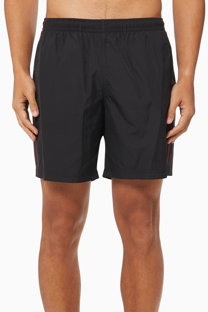 

Selvedge Logo Swimshorts, Black