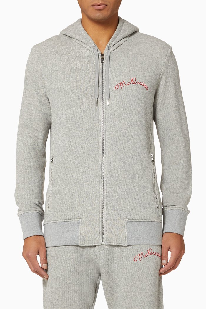 

McQueen Cotton Sweatshirt, Grey