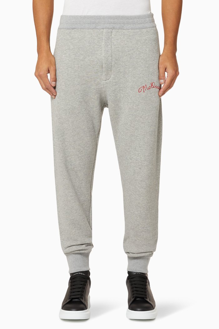 McQueen Cotton Sweatpants, Grey