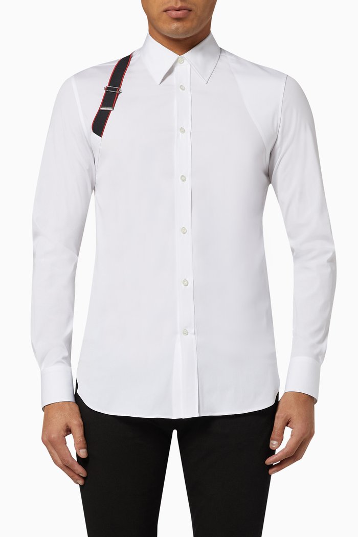 

Selvedge Harness Stretch Poplin Shirt, White