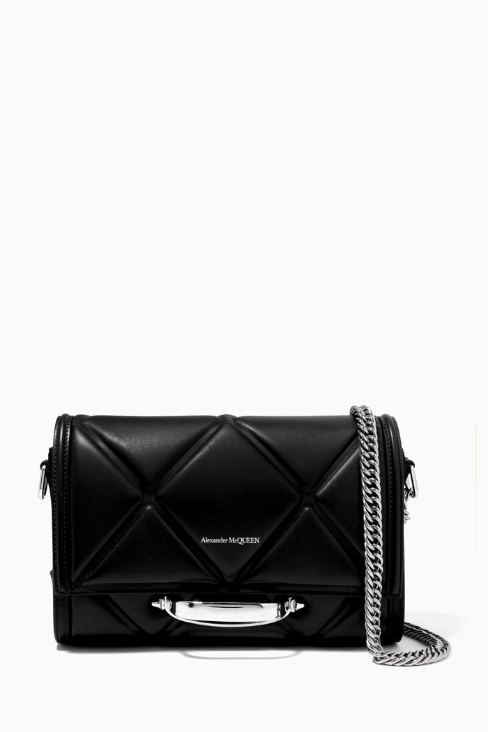 

The Story Shoulder Bag in Quilted Leather, Black