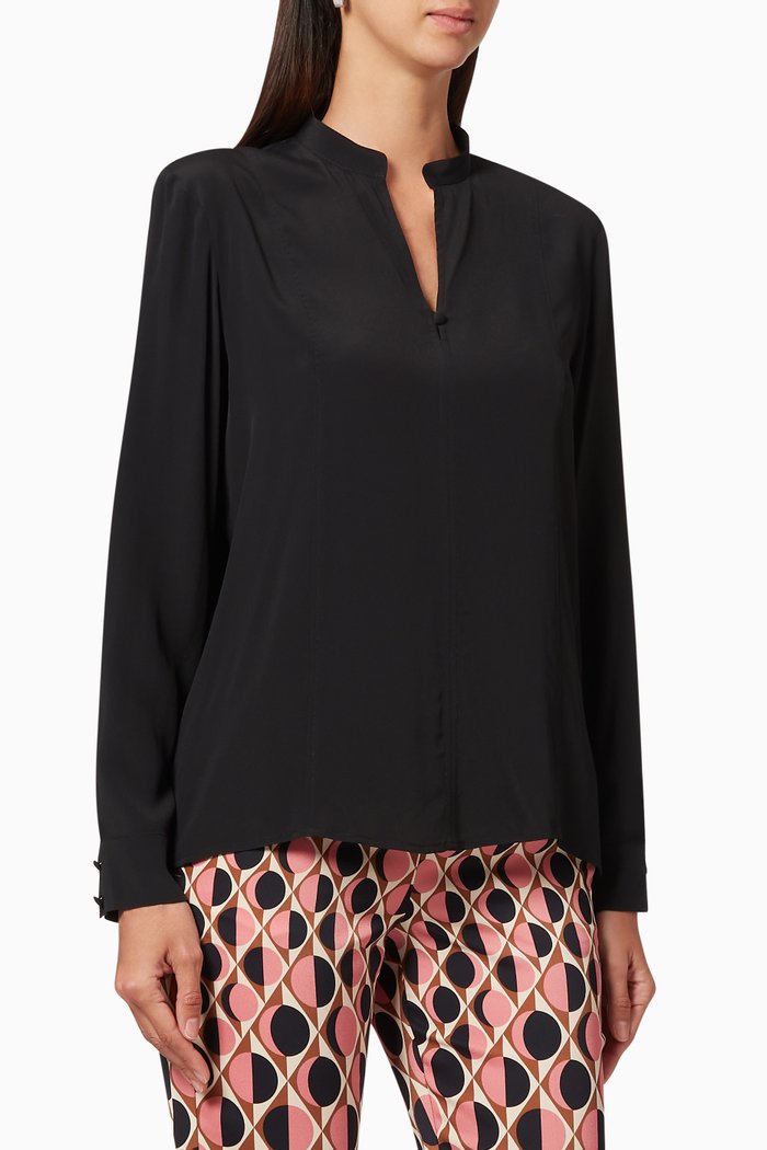 

Tilly Silk Blouse, Black