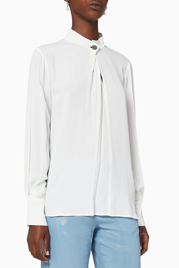

Loin Crepe Shirt, Neutral