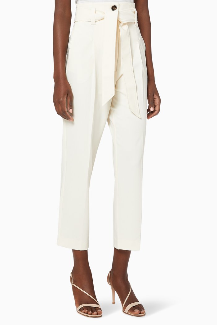 

Isador Cropped Pants, White