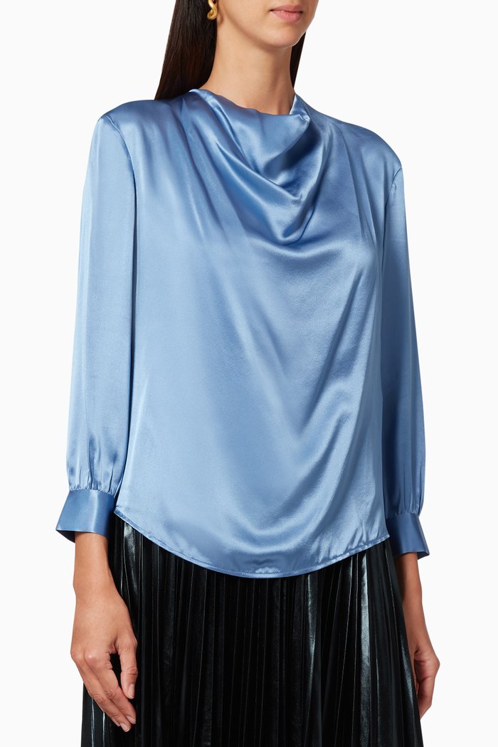 

Curt Silk Shirt, Blue