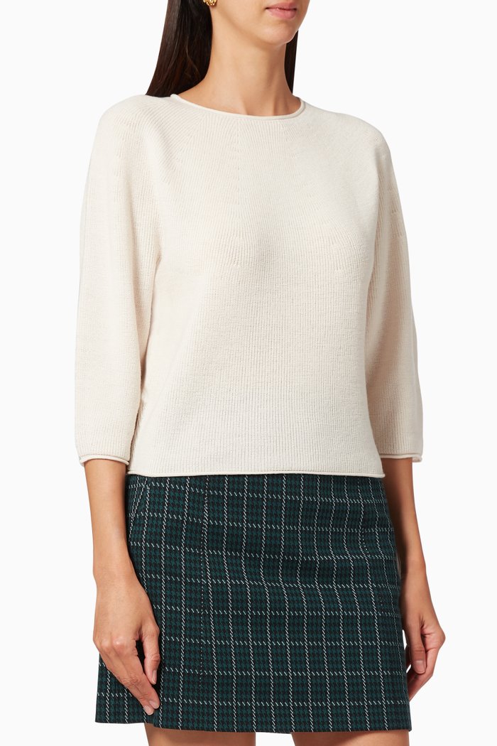 

Cleofe Wool Sweater, White