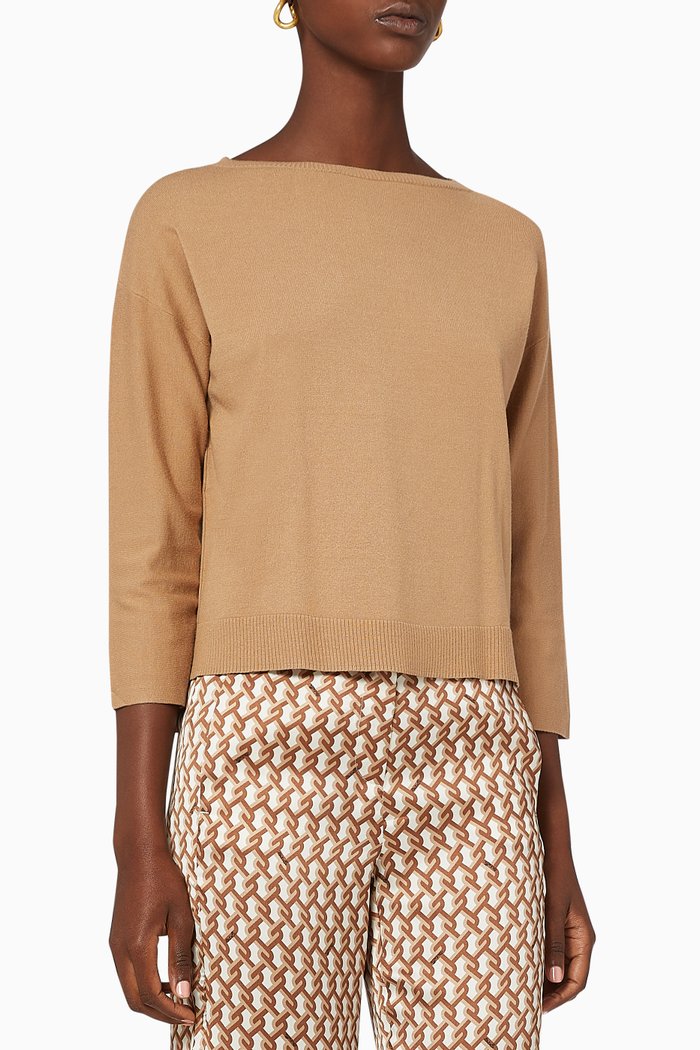 

Lupin Boxy Sweater, Brown