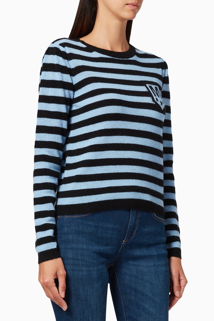 

Striped Wool Jumper, Blue