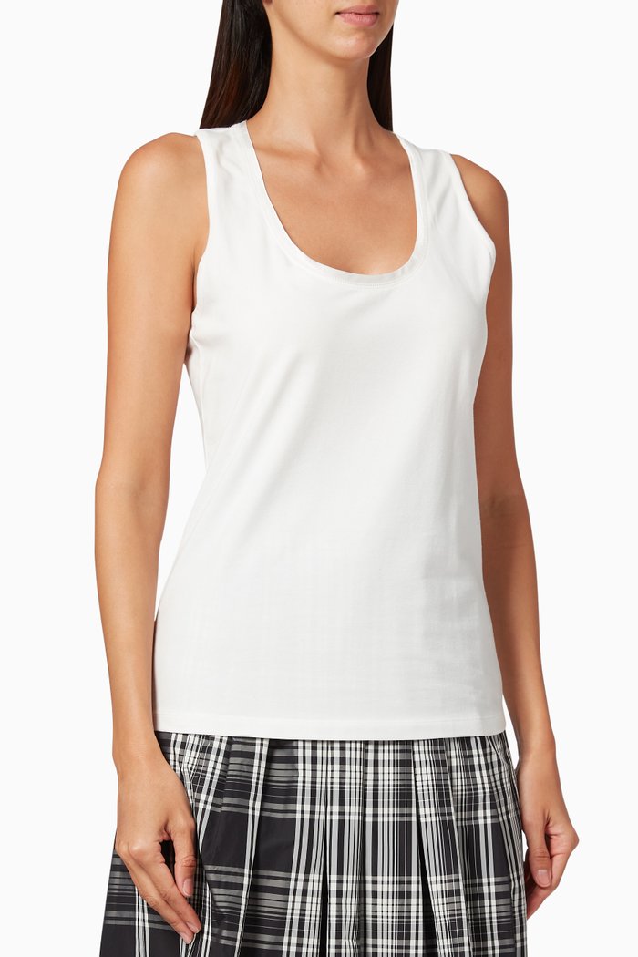 

India Jersey Top, White